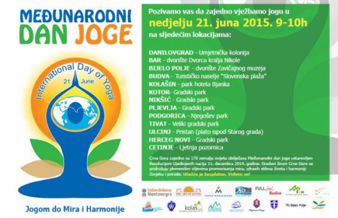 Međunarodni dan joge prvi put u Crnoj Gori