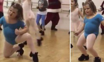 Djevojčica plesnim koracima oduševila internet (VIDEO)