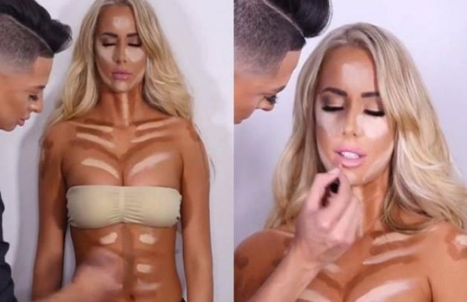 Žene sad šminkom konturišu ne samo lice, već i čitavo tijelo (VIDEO)