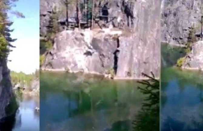Bandži-džamp pošao po zlu: Djevojka pala na stijene i preživjela (Video)