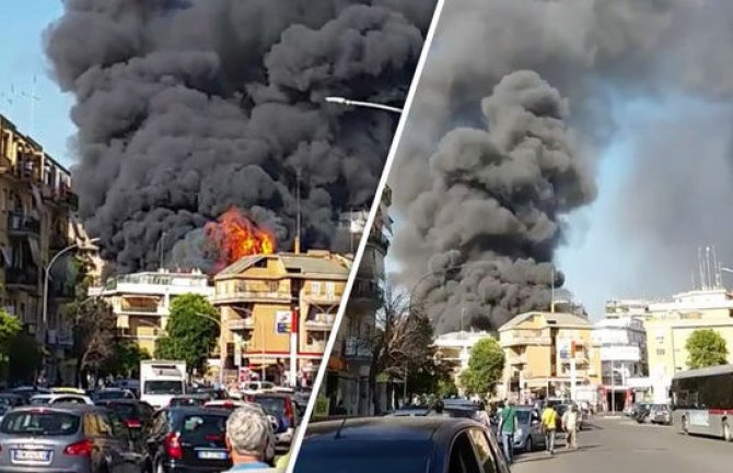 Požar u Rimu, uništeno više od 50 automobila(VIDEO)