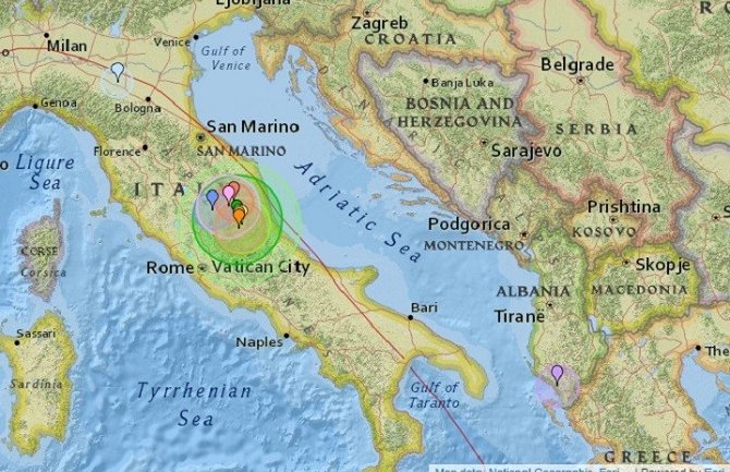 Zemljotres u Italiji, nema žrtava