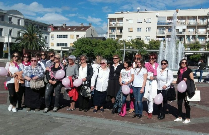 14. oktobra šetnja povodom obilježavanja mjeseca borbe protiv karcinoma dojke