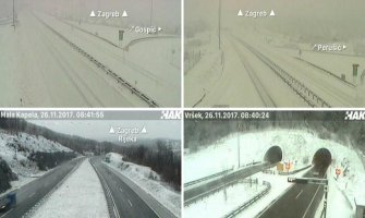 Hrvatska pod snijegom, putevi zatvoreni širom zemlje