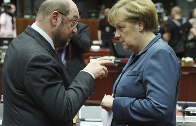 Merkel: Optimista sam možemo  da formiramo koaliciju, Šulc: Bez crvenih linija u pregovore