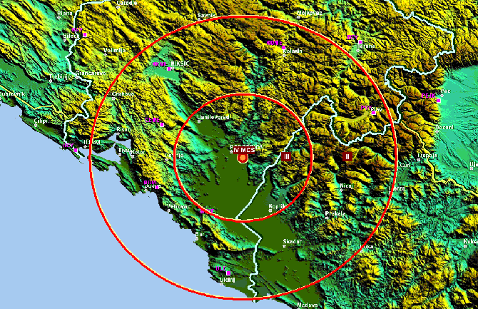 Zemljotres u Podgorici