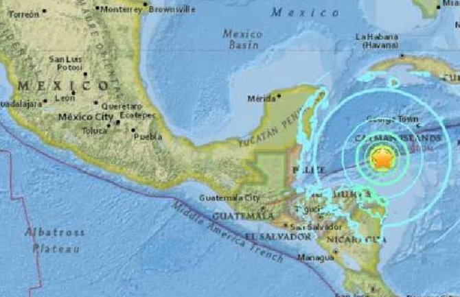 Zemljotres jačine 7,6 stepeni pogodio Honduras