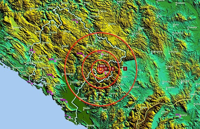 Još jedan zemljotres potresao  Crnu Goru