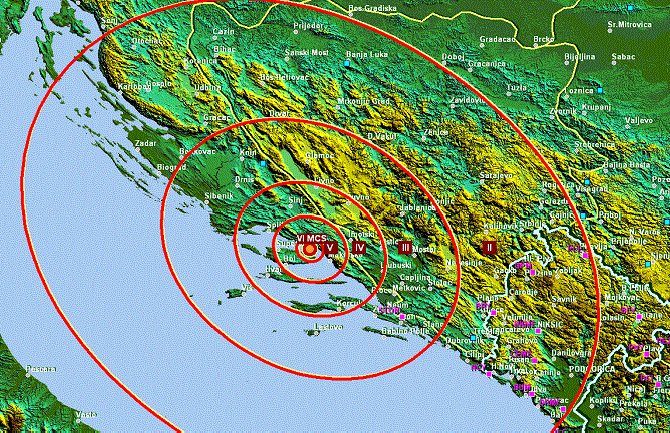 Jači zemljotres u Hrvatskoj, osjetio se i u Crnoj Gori
