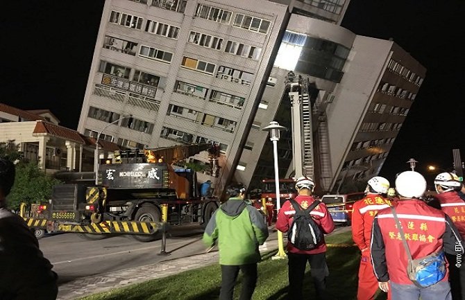 Jak zemljotres pogodio Tajvan, dvoje mrtvih