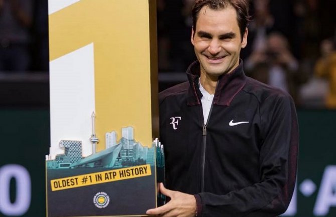 Federer najstariji igrač koji je stigao do pozicije broj jedan na ATP listi