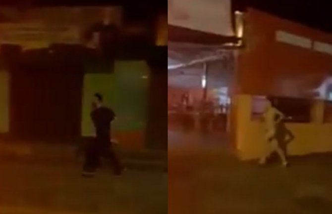 Gola trčala ulicama za dečkom i telefonom (VIDEO)