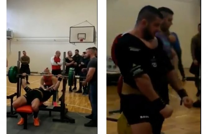 Bjelopoljcu najsjajnije odličje: Baošić podigao 220 kg i osvojio prvo mjesto na takmičenju u Podgorici (VIDEO)