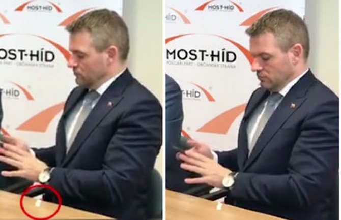 Novom slovačkom premijeru iz džepa ispala vrećica sa bijelim prahom (VIDEO)