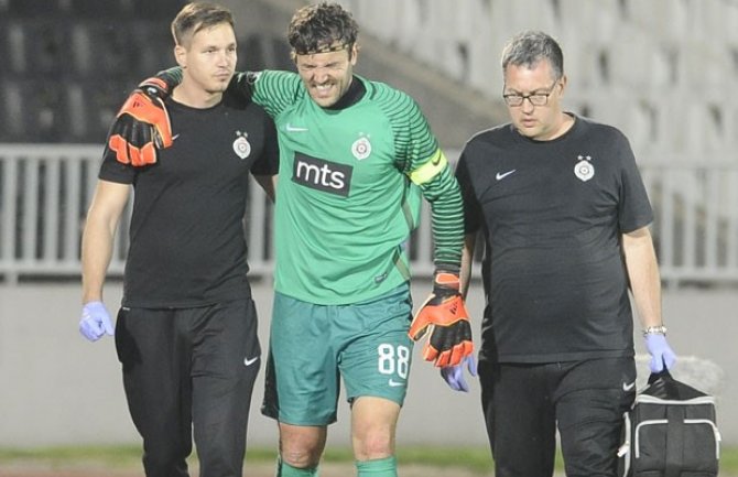 Stojković povrijedio natkoljenicu, Partizan u problemu