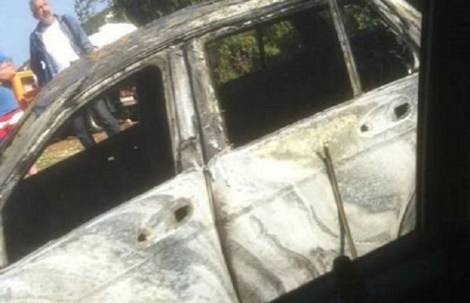 Automobil se zapalio na putu Ulcinj-Bar kod Utjehe