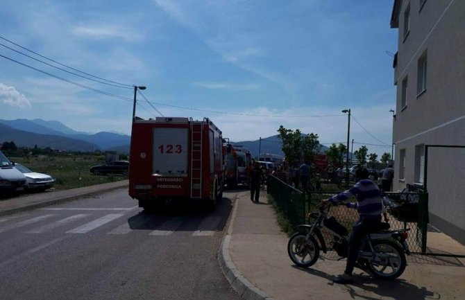 Požar u stambenoj zgradi u Podgorici: Velika materijalna šteta