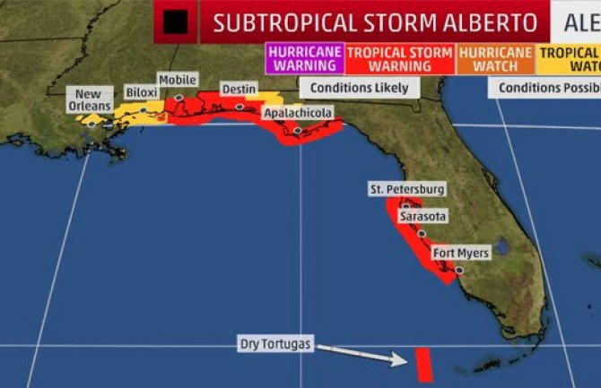 Vanredno stanje zbog oluje Alberto: Građani upozorenja da shvate ozbiljno