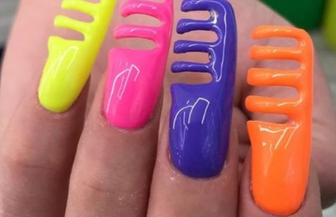 Novi trend oduševio žene: Češalj nokti postali pravi hit (FOTO)(VIDEO)