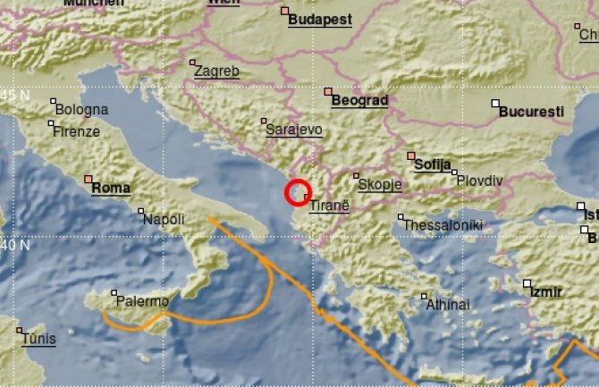 Zemljotres u Albaniji, potresao Podgoricu i primorje