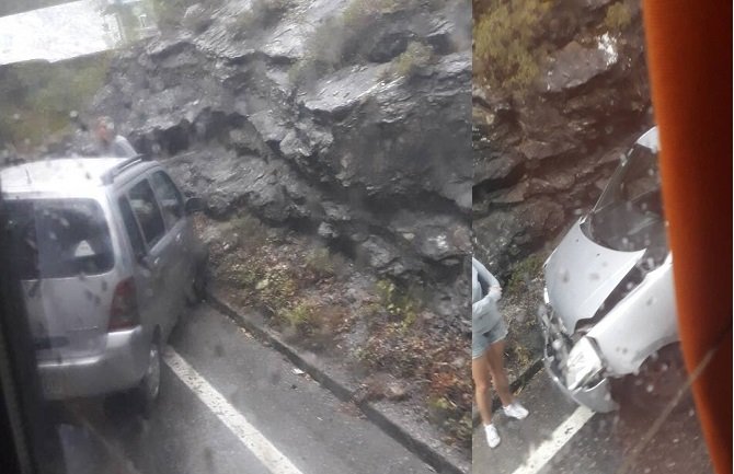 Nezgoda na putu Podgorica- Kolašin, automobil udario u stijene