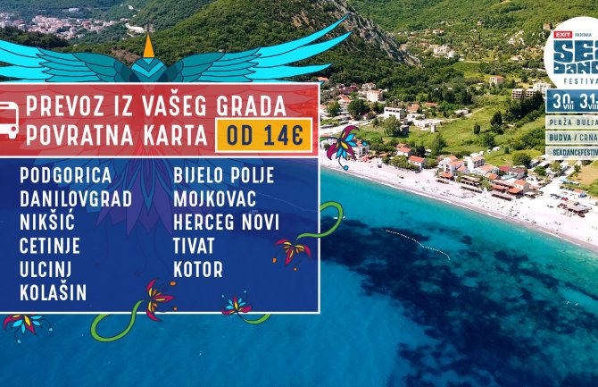 Na Sea Dance organizovanim prevozom iz cijele Crne Gore!