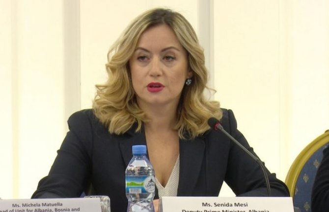 Potpredsjednica Vlade Albanije sjutra u posjeti Crnoj Gori