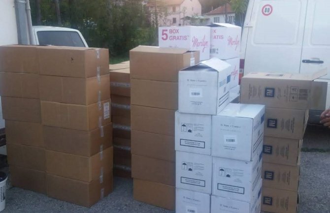 Na putu Đurevića Tara – Pljevlja policija oduzela cigarete vrijedne 50 hiljada eura