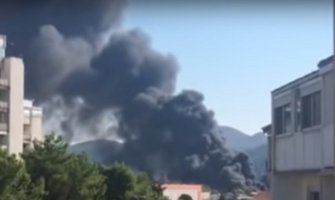 Veliki požar u Baru (VIDEO)