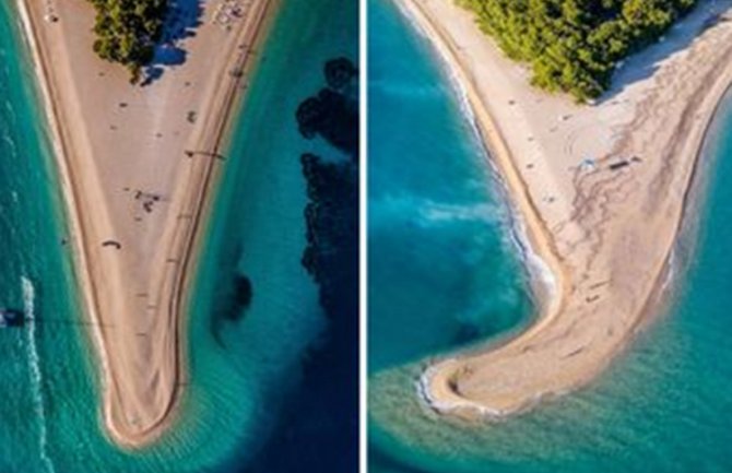 Vjetar i more okrenuli plažu u Hrvatskoj (FOTO)