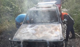 Izgorio automobil u Bijelom Polju (FOTO)
