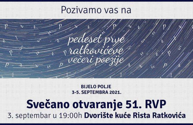 Otvorene 51. Ratkovićeve večeri poezije: I ovog septembra u Bijelom Polju teče poezija