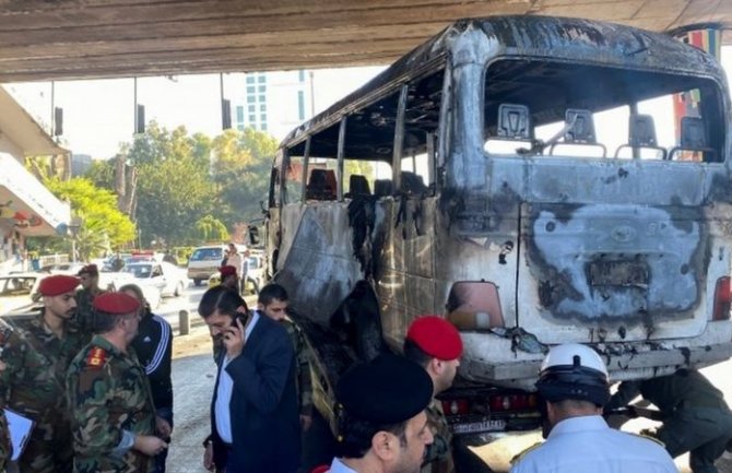 U eksploziji autobusa u Damasku poginulo 13 ljudi