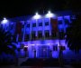 Zgrada Predsjednika Crne Gore osvijetljena plavom bojom