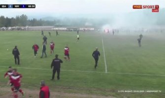 Težak  incident na utakmici u Rožajama: Navijači Ibra tukli fudbalere gostujućeg tima