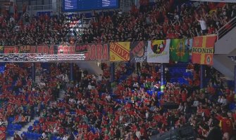 Pogledajte kako je izgledalo intoniranje crnogorske himne pred večerašnji duel u ''Morači'' (Video)