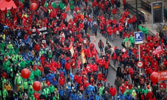Više od 15.000 demonstranata u Briselu traži zaštitu od visokih cijena