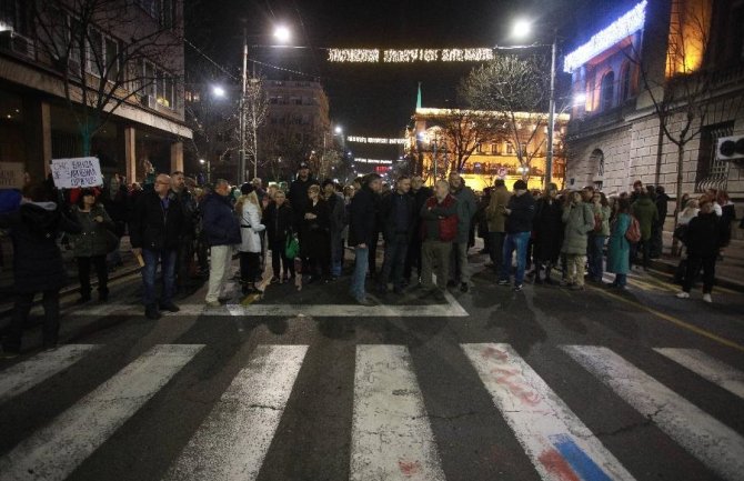 Dvanaesti protest ispred RIK-a u Beogradu