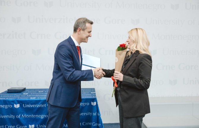 Docent Nina Serdar dobitnica godišnje nagrade Univerziteta Crne Gore