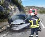 Gorjelo auto na putu Cetinje Podgorica, nema povrijeđenih