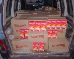 Zaplijenjeno preko 900 kutija Plazme na putu Stublina-Gnjilane