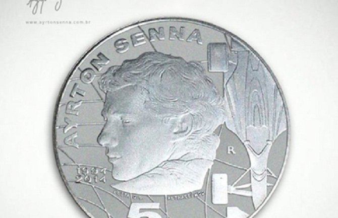 Ajrton Sena na kovanici od pet eura