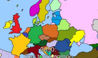 Zanimljivo viđenja mape Evrope od 2015. do 2100. godine  (VIDEO)