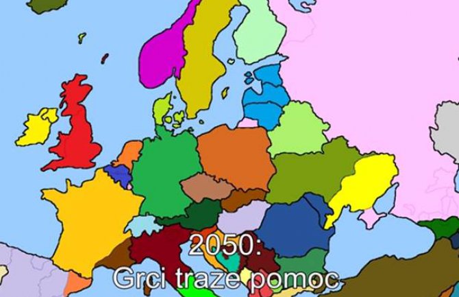 Zanimljivo viđenja mape Evrope od 2015. do 2100. godine  (VIDEO)