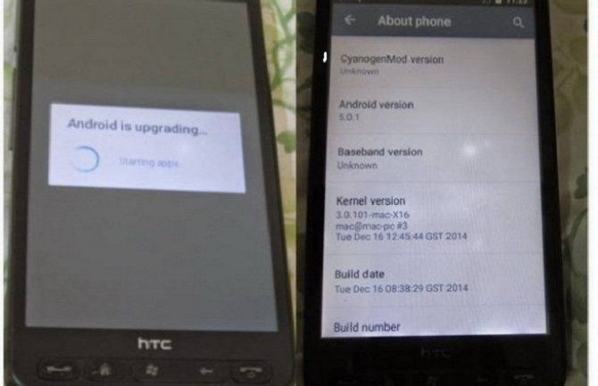 HTC HD2 telefon dobio Android 5.0 Lollipop port