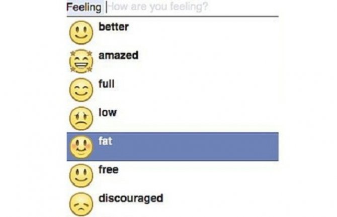 Osjećati se debelo više nije dozvoljeno na Fejsu