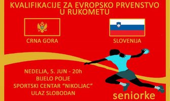 Crnogorske rukometašice protiv Slovenije u Bijelom Polju