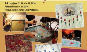 Kurs Ebru umjetnosti u organizaciji Yunus Emre Podgorica