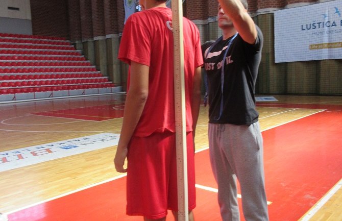Obavljeno antropometrijsko mjerenje mlade košarkaške reprezentacije CG