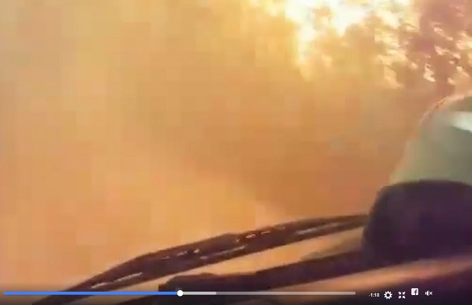 Pogledajte snimak crnogorskih vatrogasaca dok bježe od vatre
